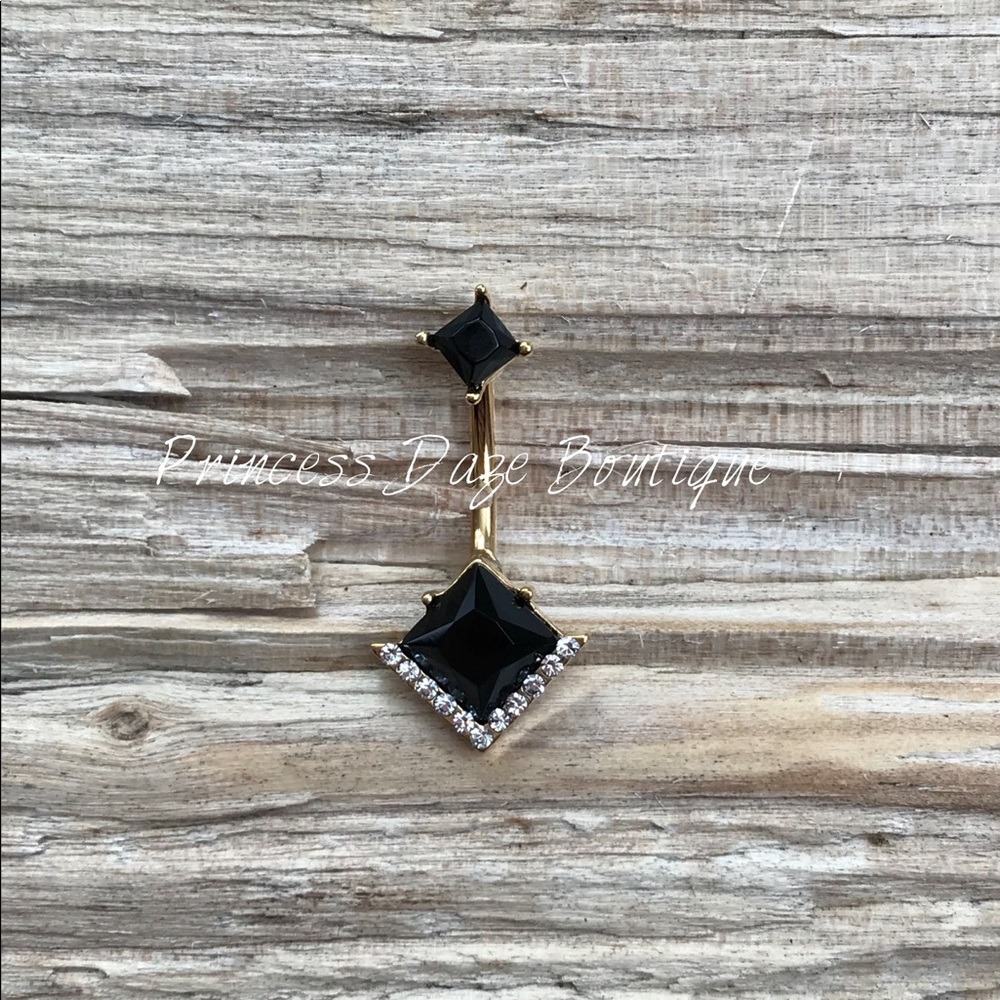Gold‎ Gatsby Art Deco Belly Button Ring